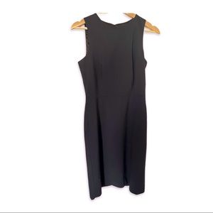 THEORY Navy Sleeveless Dress with Pleats